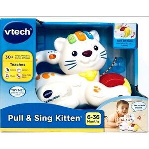 Vtech Pull & Sing Kitten 6-36‎ Months 30+ Songs Melodies Sound & Phrases New